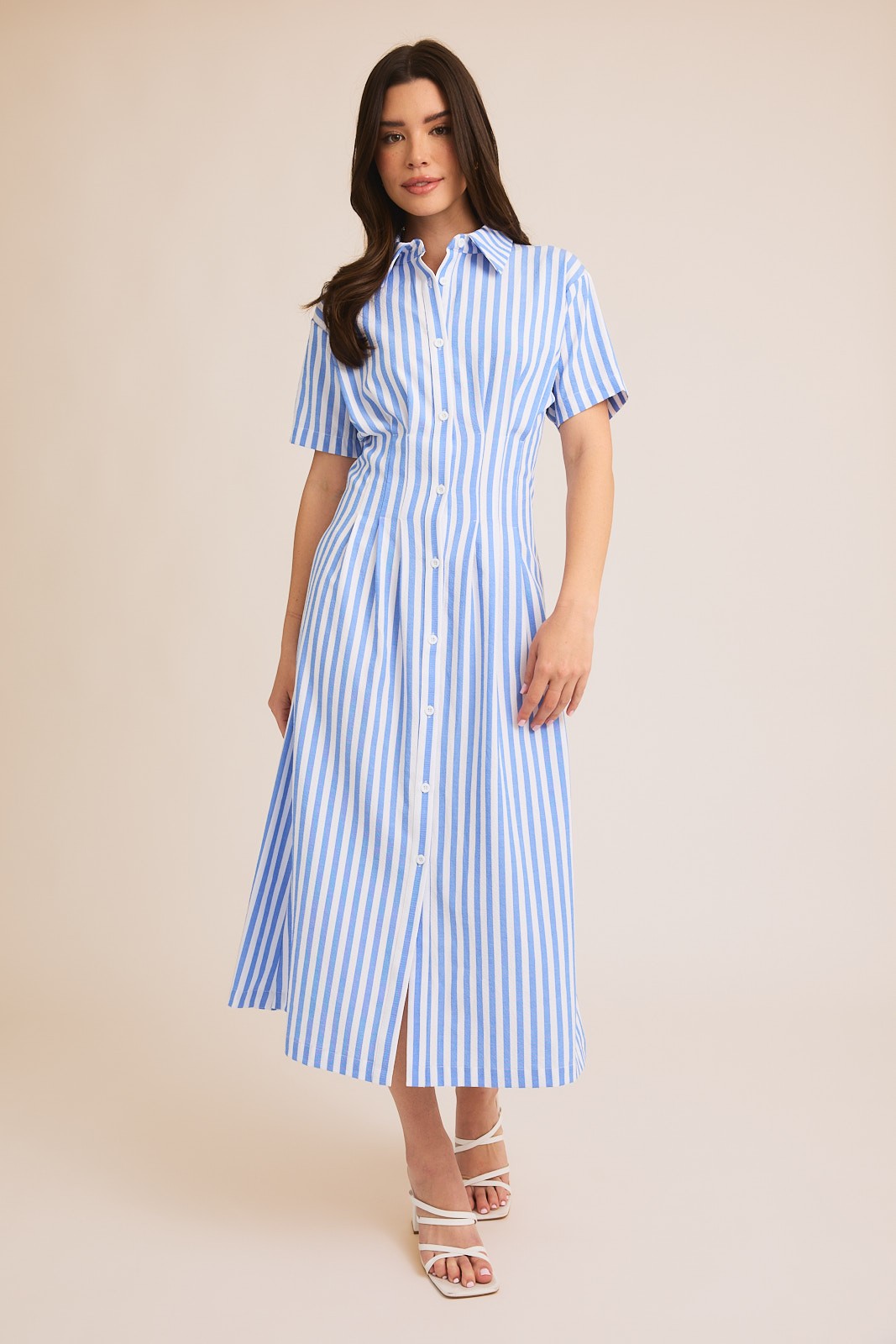 sunday stroll stripe shirt dress