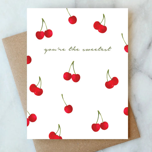 sweet cherries card