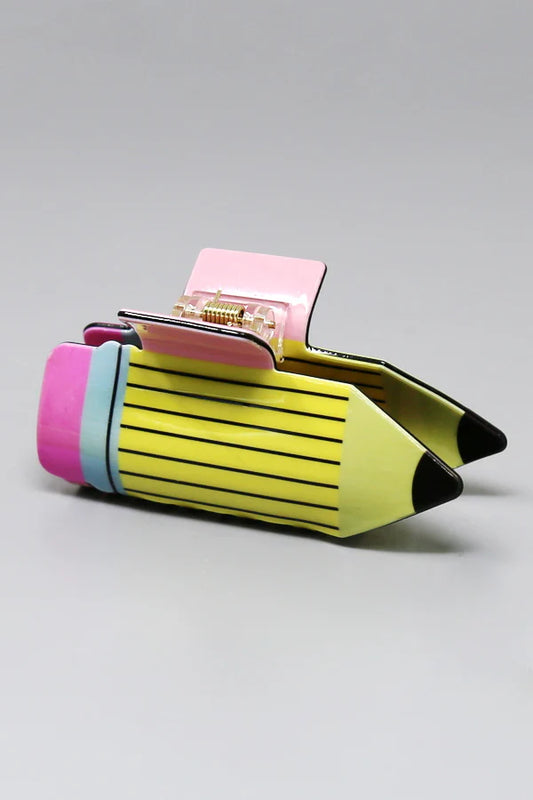 Pencil Acrylic Claw Clip