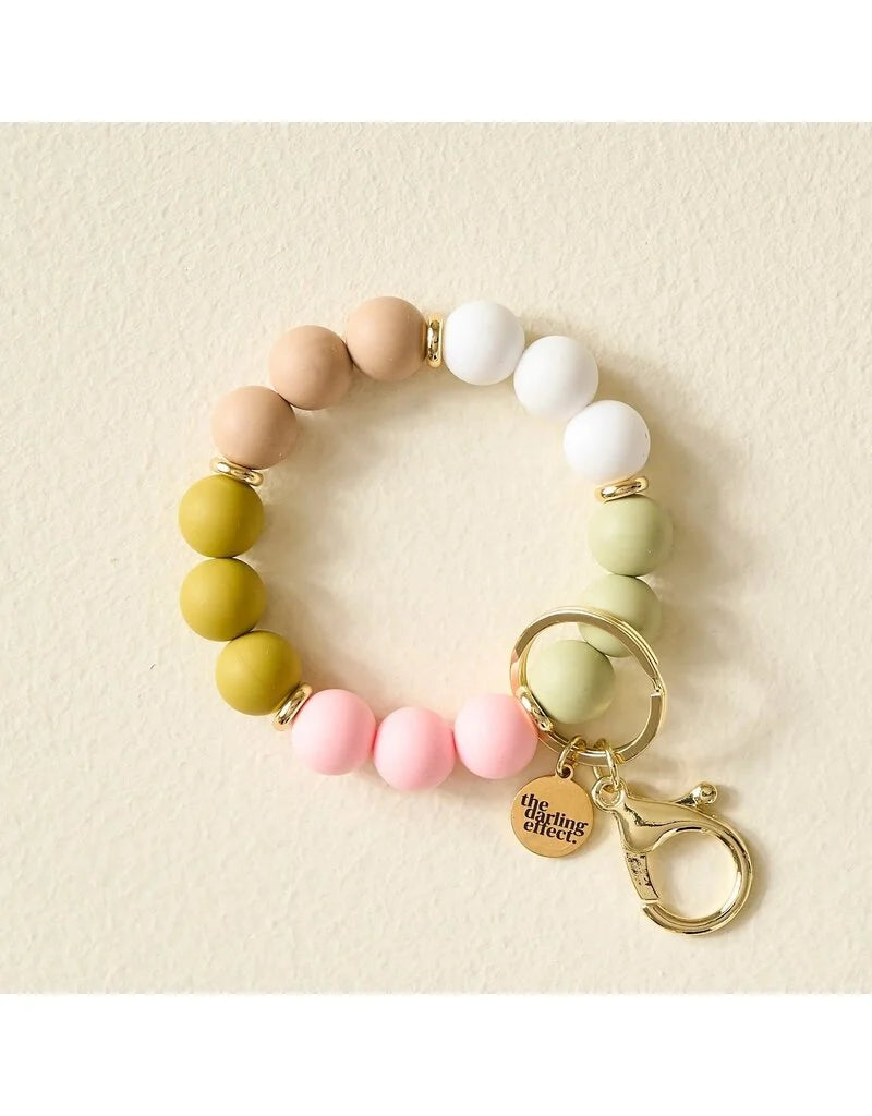 Hands–Free Keychain Wristlet–Sweet Pea