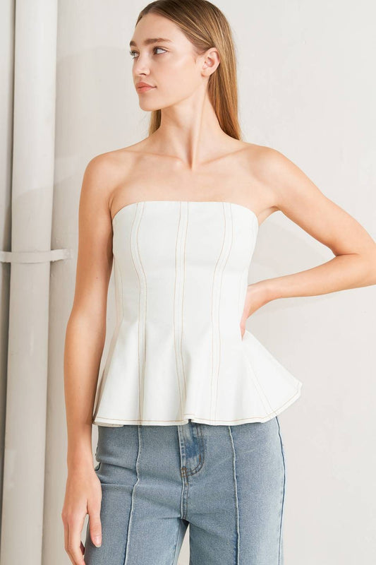 the elle structured peplum