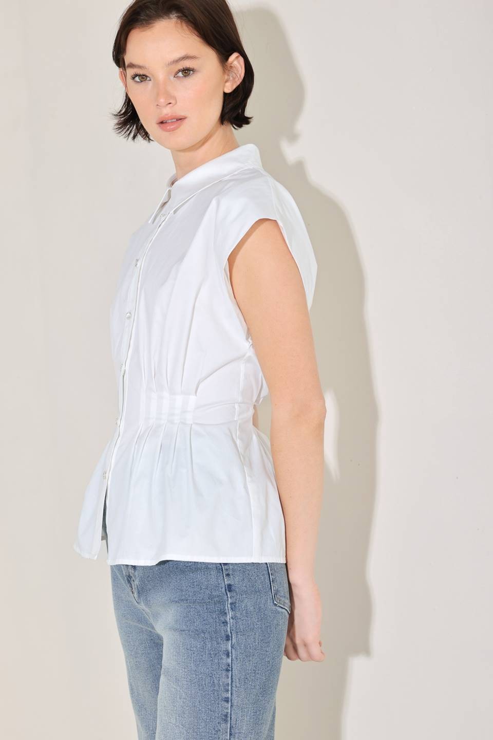 the sculpted peplum blouse