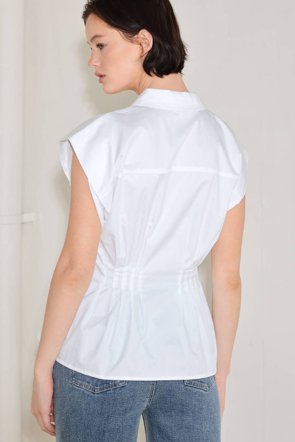 the sculpted peplum blouse