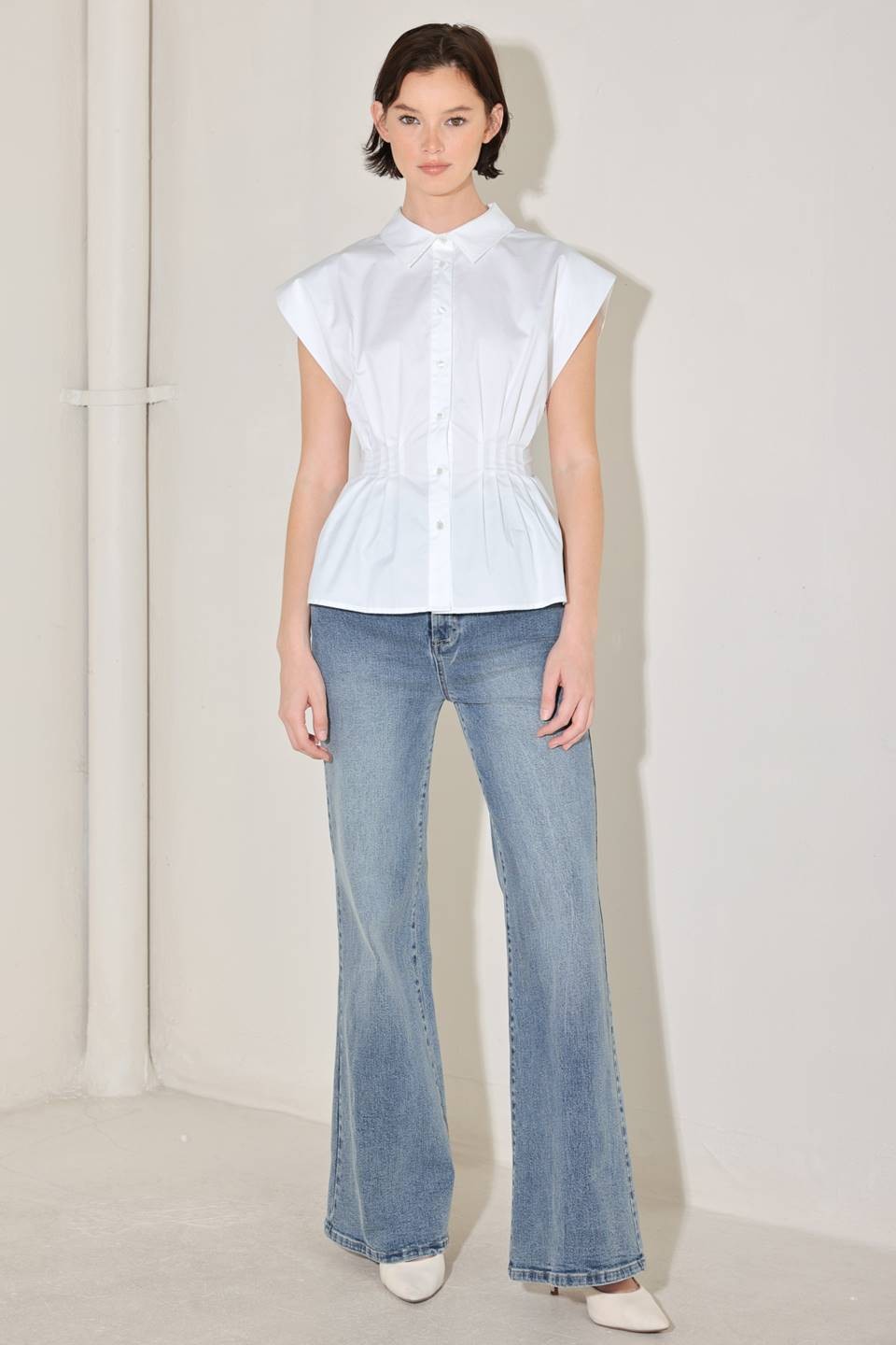 the sculpted peplum blouse