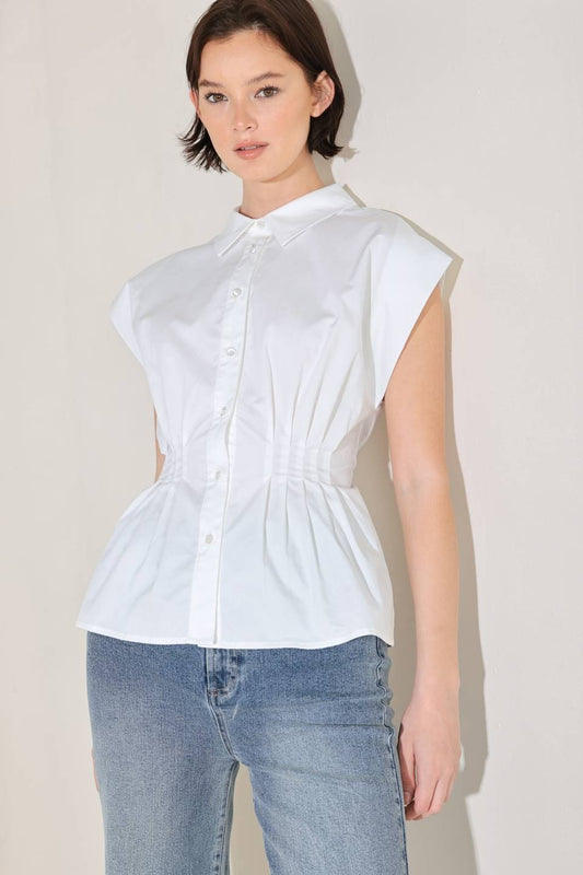 the sculpted peplum blouse