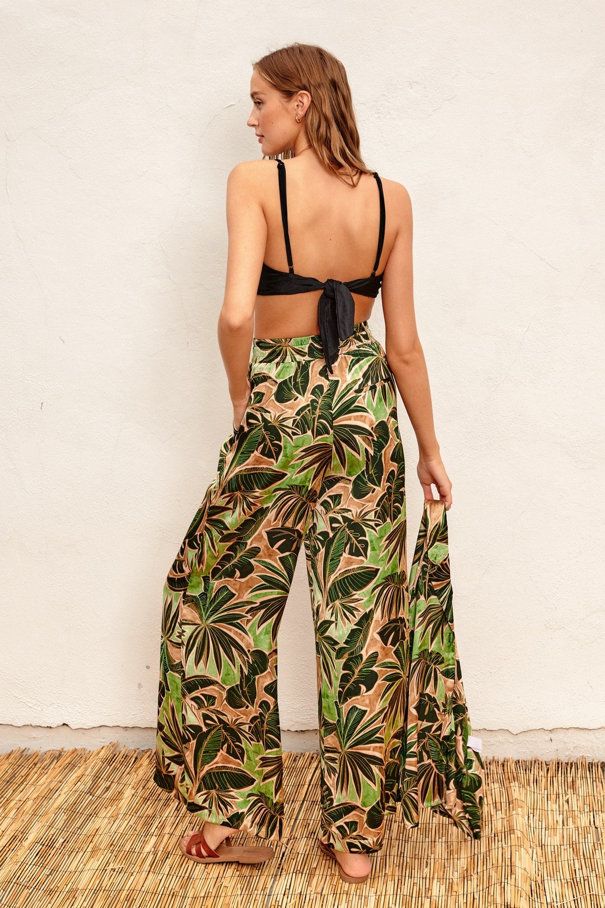 Island girl satin pants