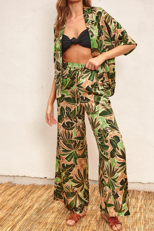 Island girl satin pants