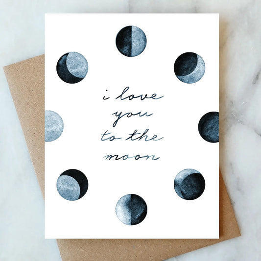 To the Moon Greeting Card