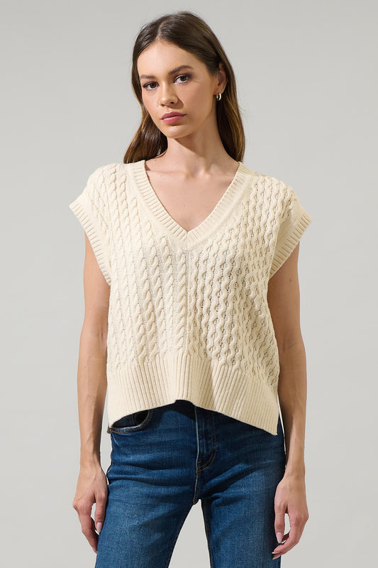 tracey v neck sweater vest