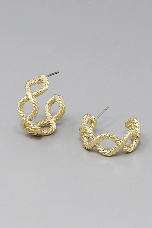 twisted rope earrings