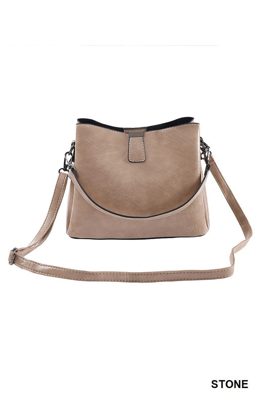 vegan bucket shoulder bag