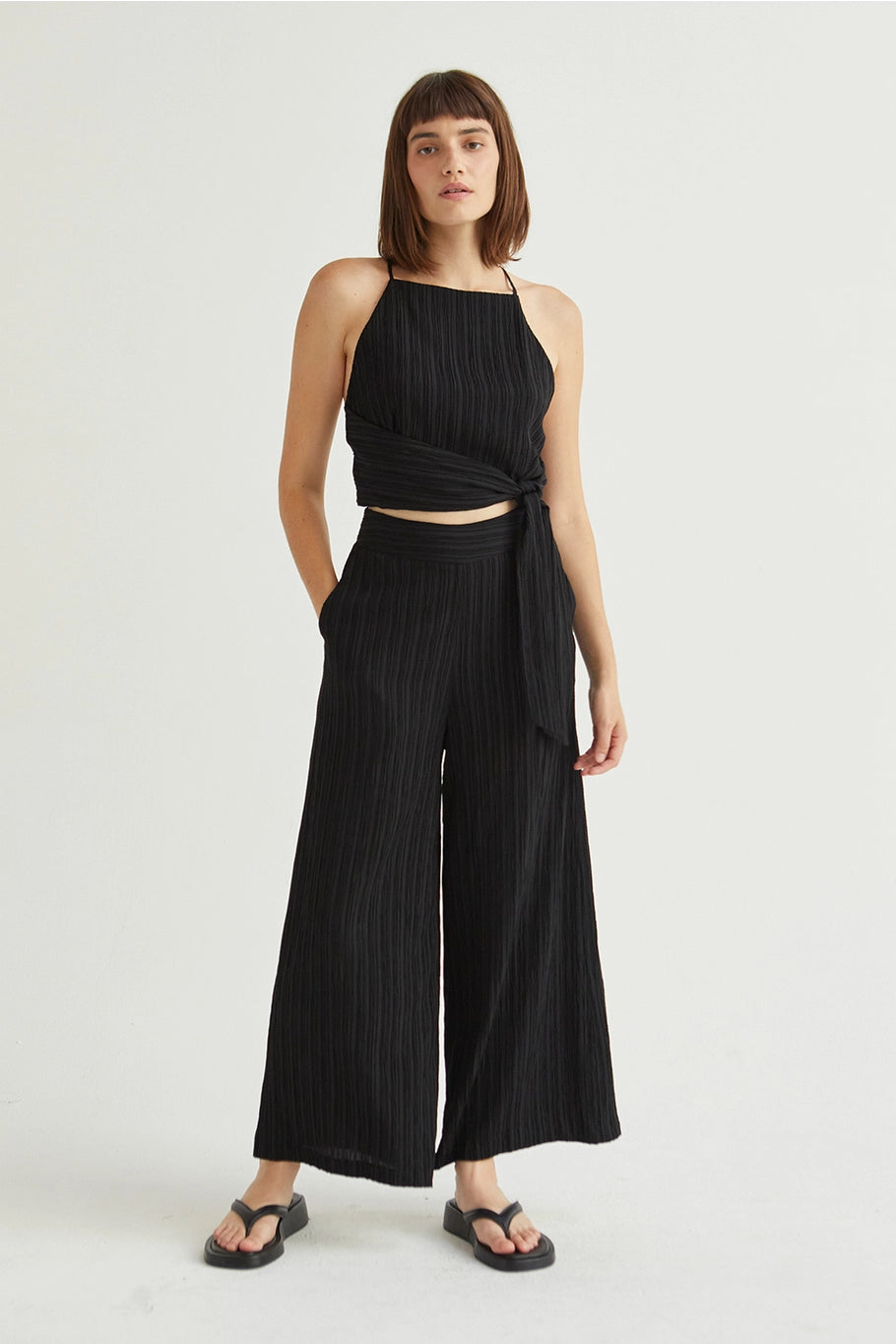 velma pleated pants