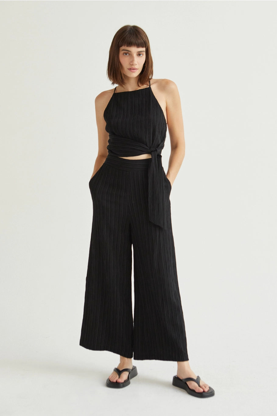 velma pleated pants