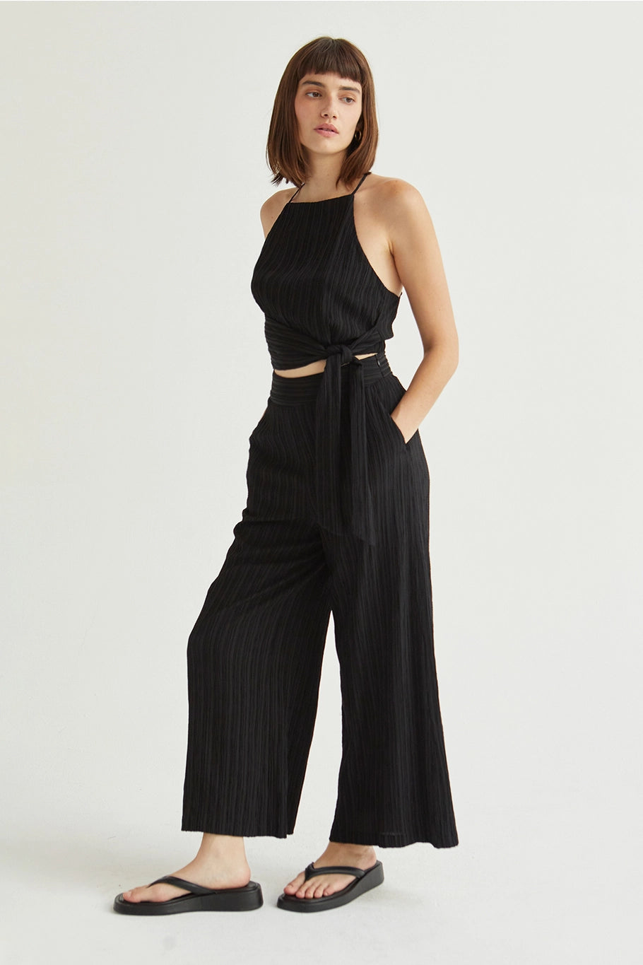 velma pleated pants