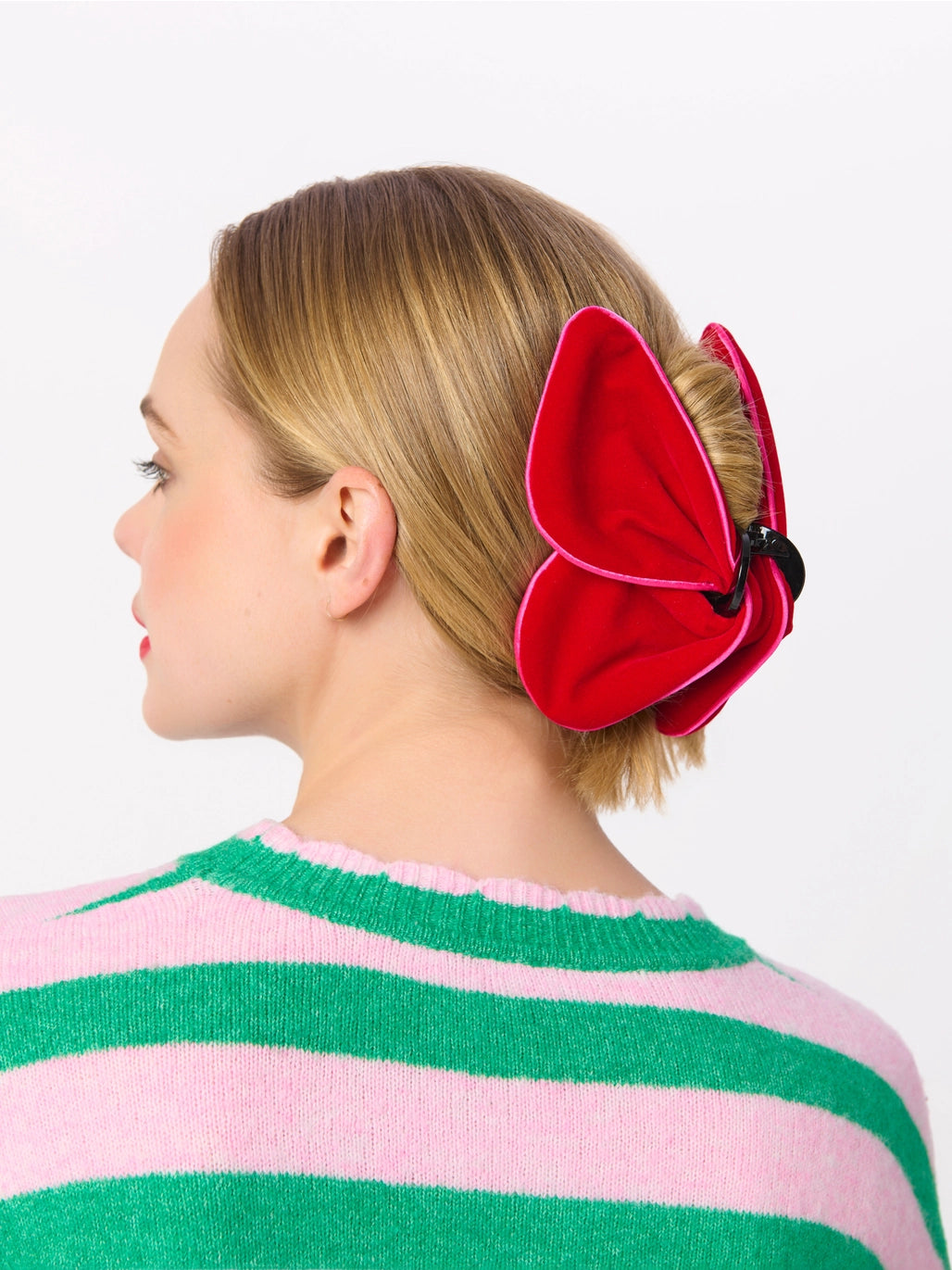 velvet claw clip