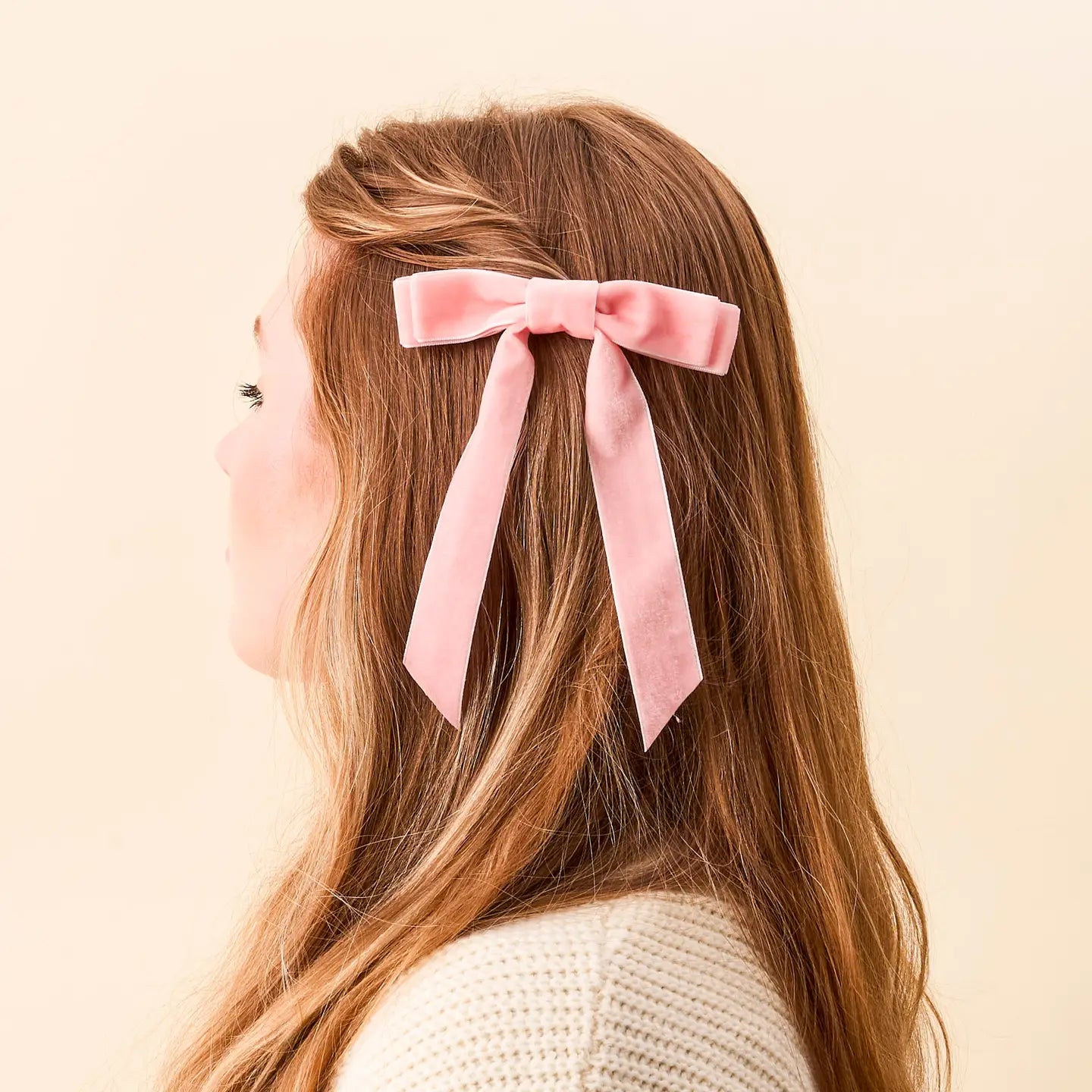 velvet hair bow