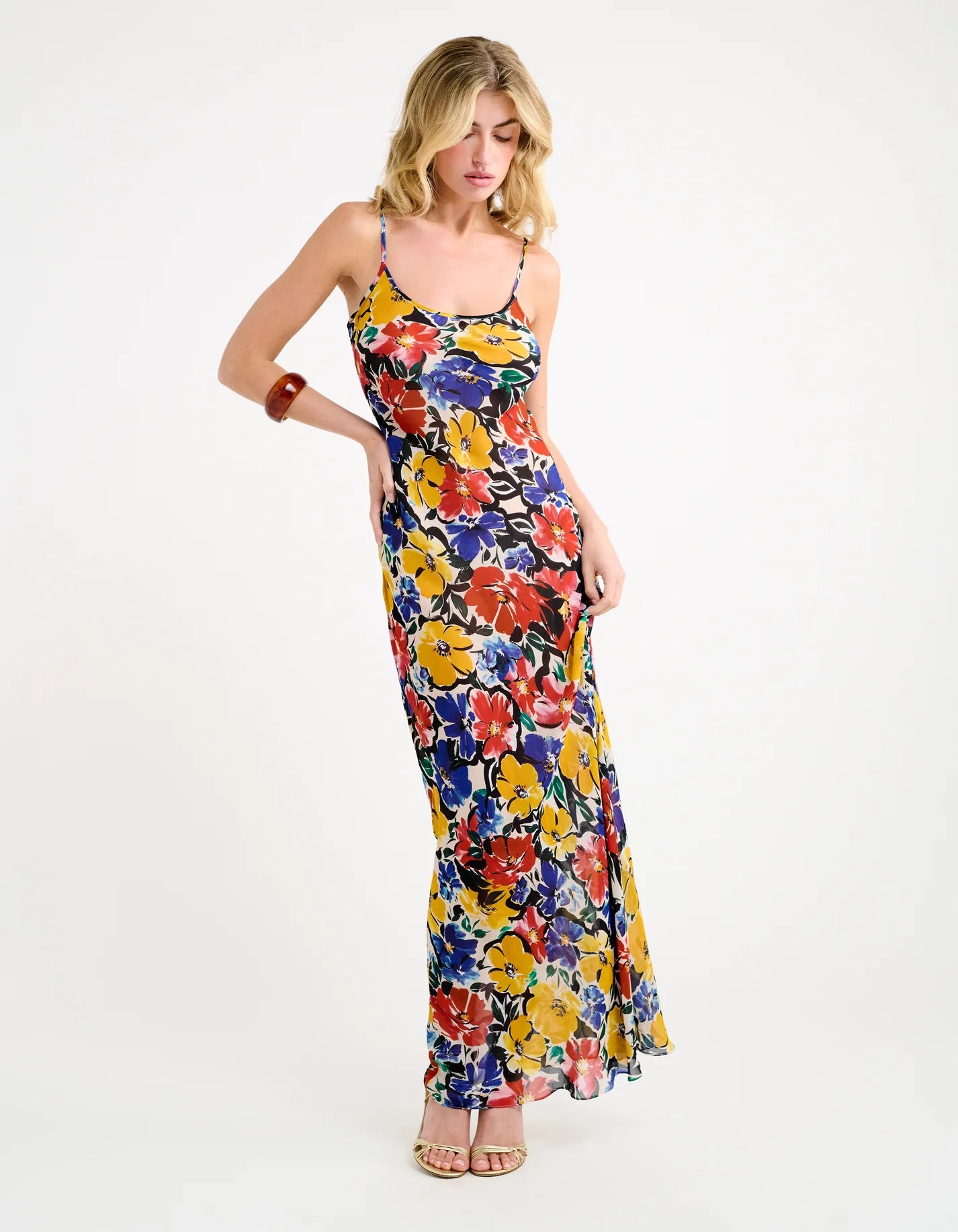 vintage slip maxi dress