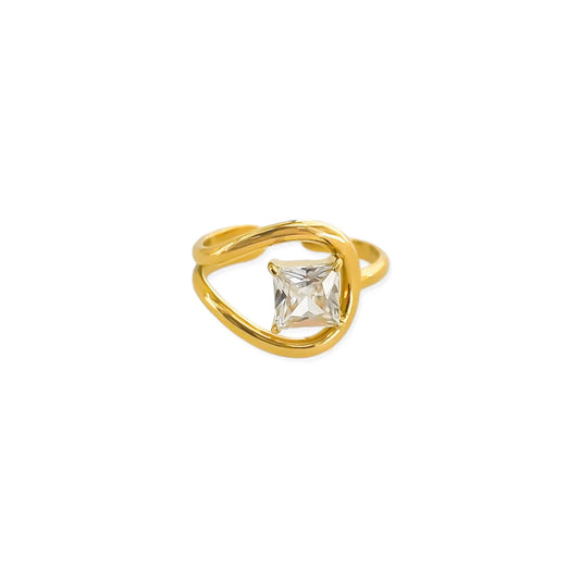 water resistant cz stone ring