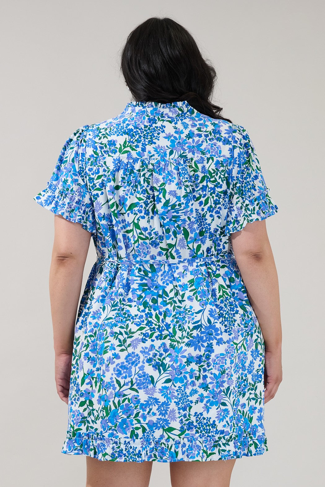 wendie button down mini dress-curvy