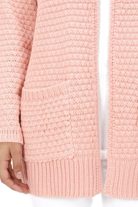 whats poppin knit cardi