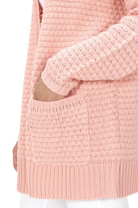whats poppin knit cardi
