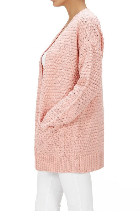 whats poppin knit cardi