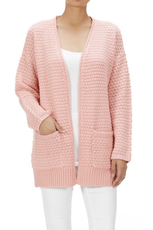 whats poppin knit cardi