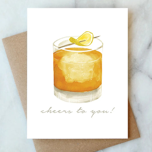 whiskey cheers card