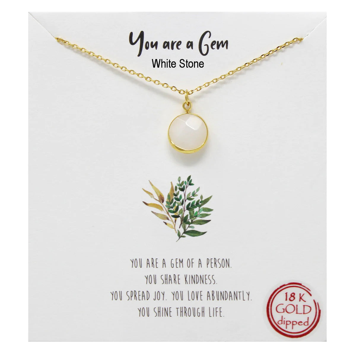 you are a gem necklace