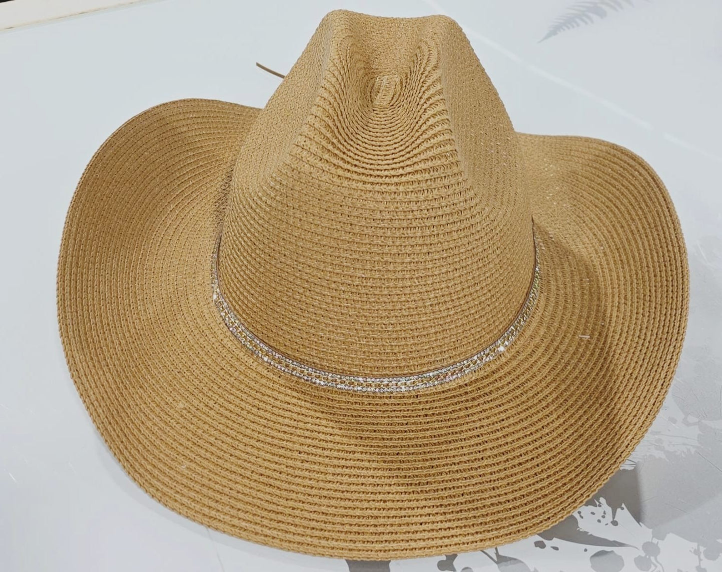 wide brim straw fedora