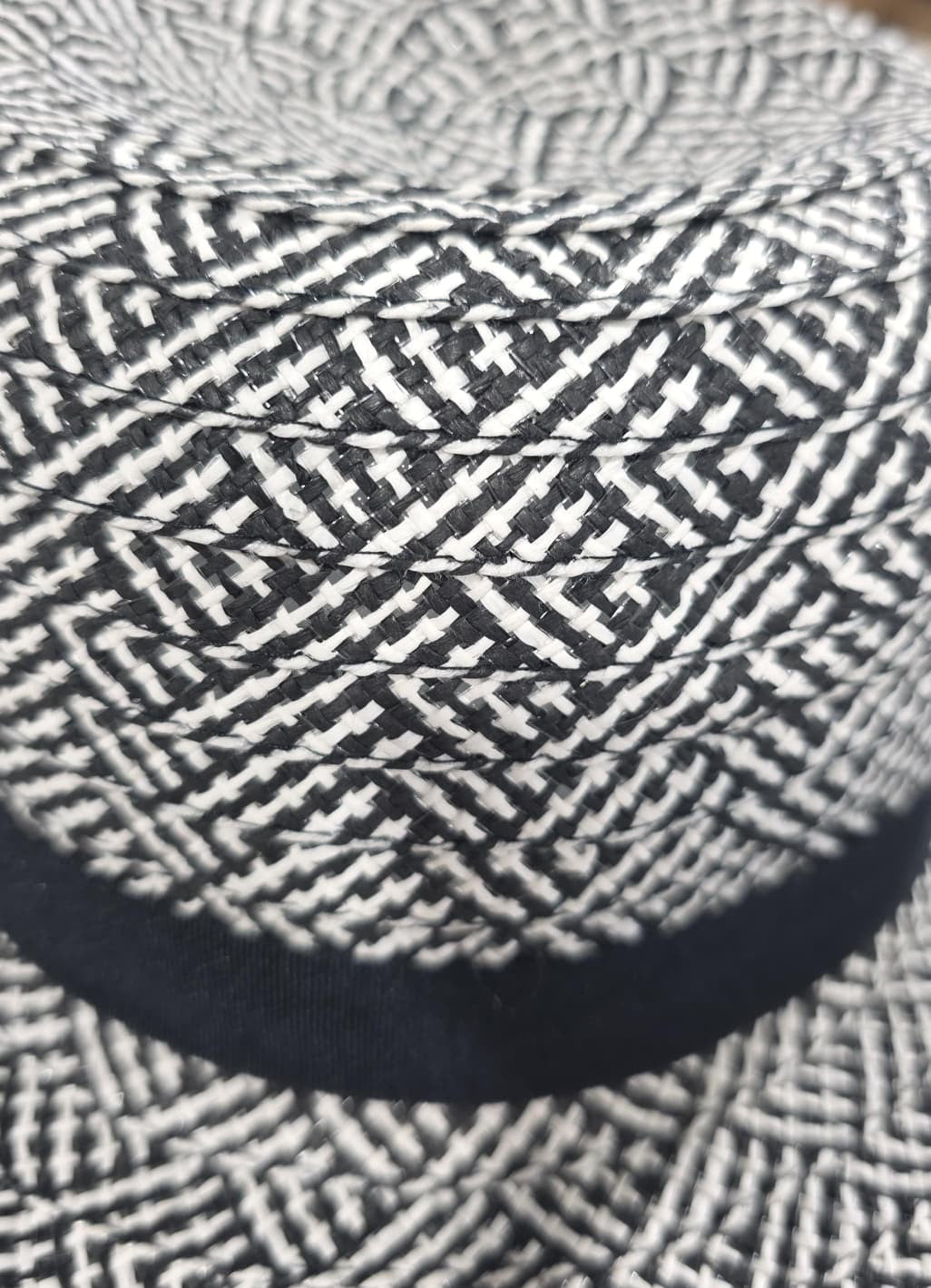 wide brim woven straw hat