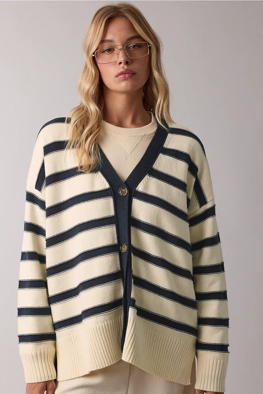 Rainy Days Stripe Cardi