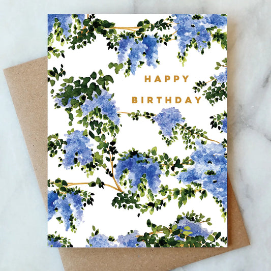 wisteria birthday card