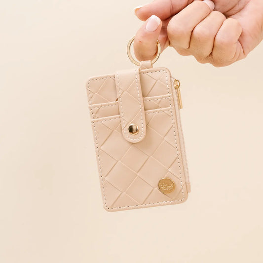 Woven keychain wallet