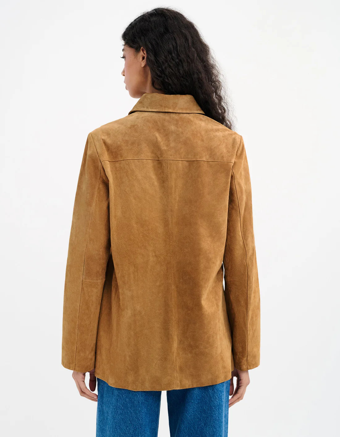 yellowstone jacket-saddle suede