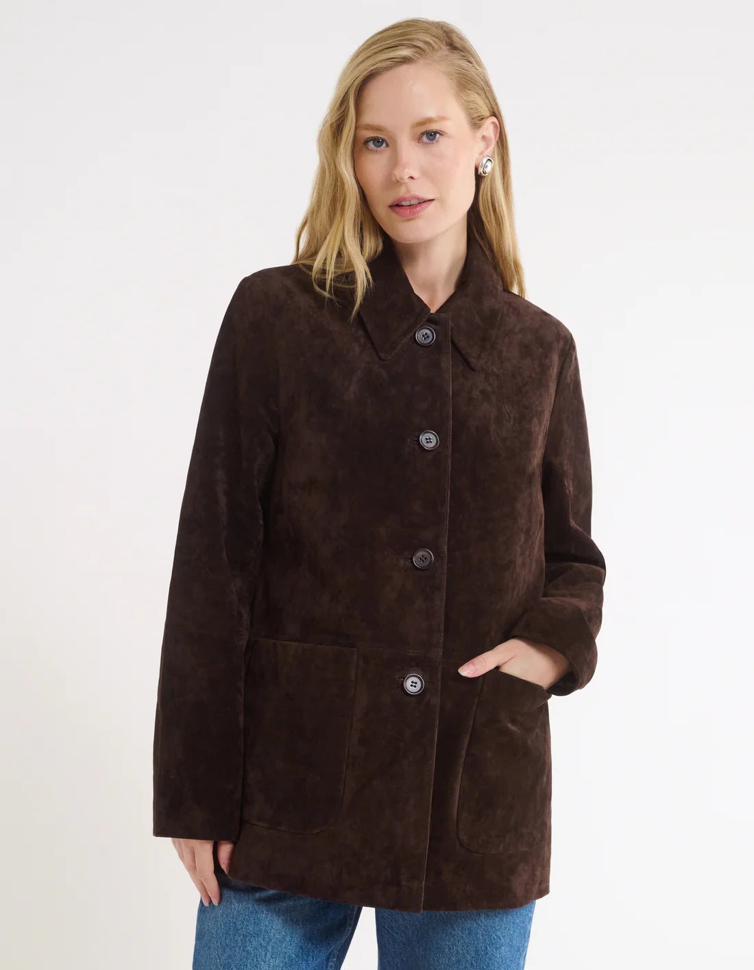 yellowstone jacket-espresso suede