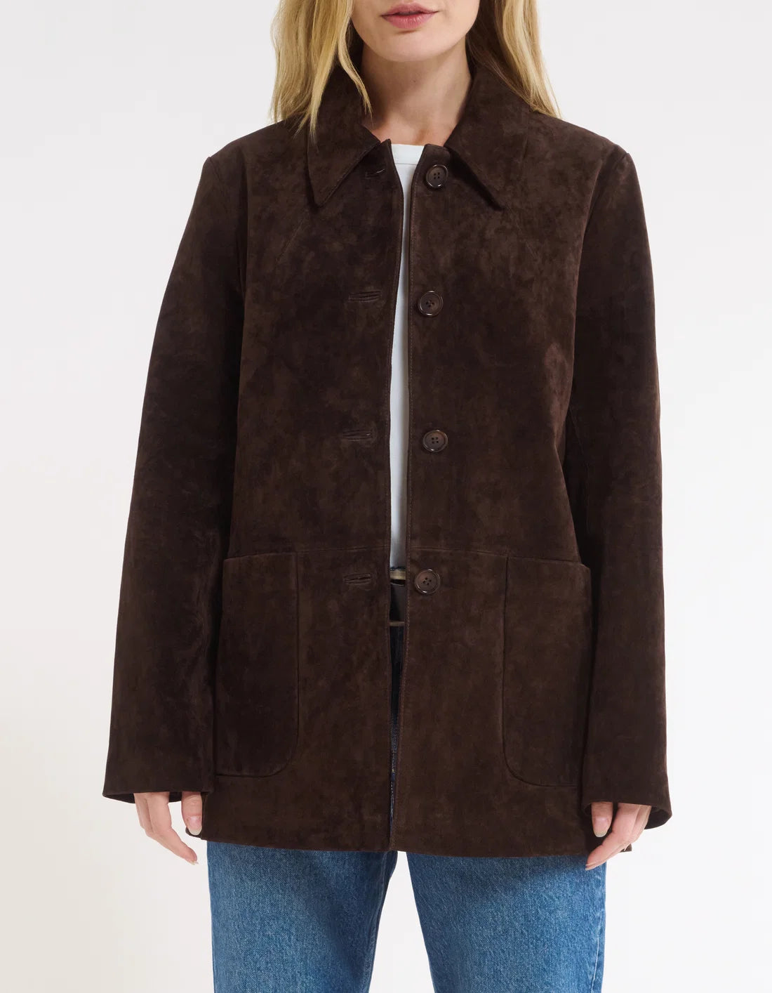 yellowstone jacket-espresso suede