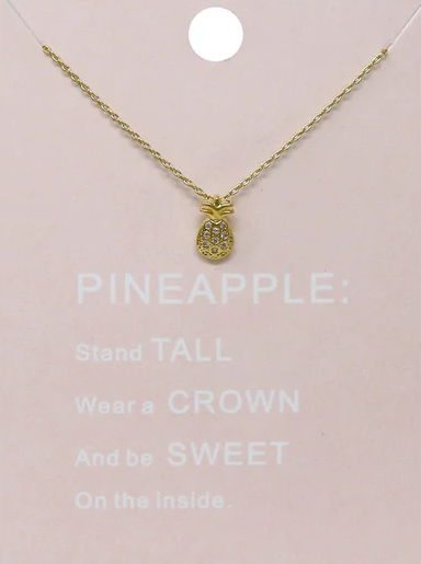 Pineapple Short Chain Necklace
