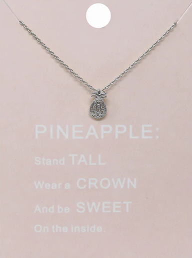 Pineapple Short Chain Necklace