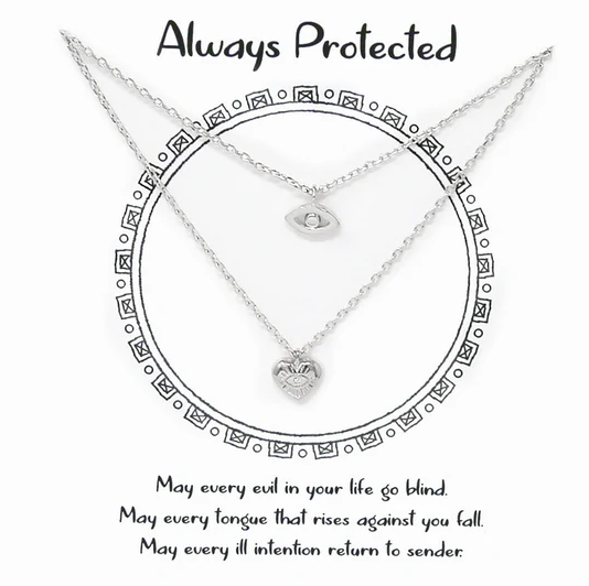 always protected-set of 2 necklaces