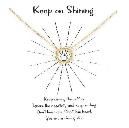 keep on shining necklace