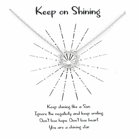 keep on shining necklace